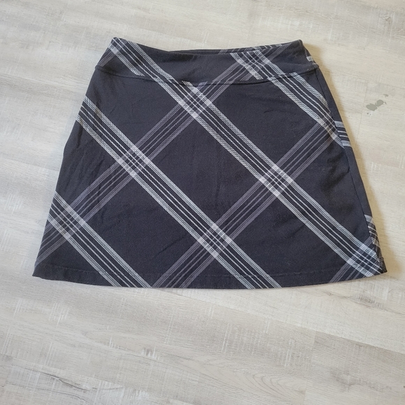 Athleta Black and White Plaid Skort - Picture 1 of 5